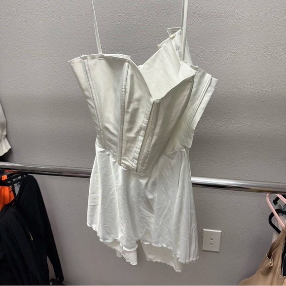 SKIMS skims woven shine corset dress ivory - Picture 5 of 11